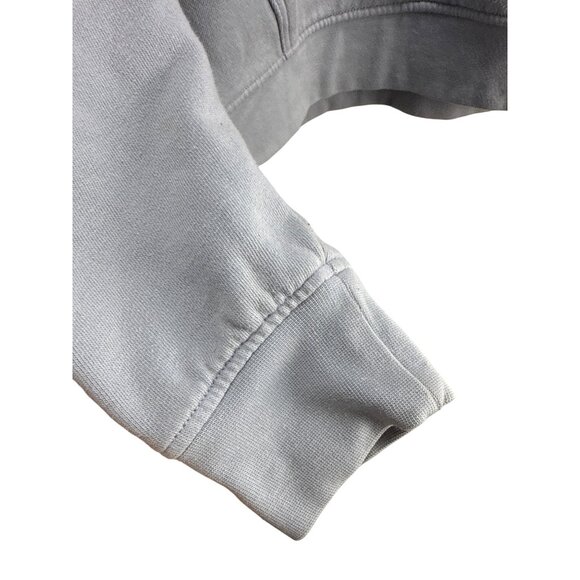 Vans Small Gray Hoodie Checkerboard Back Logo Pullover Sweatshirt Streetwear - Picture 5 of 8